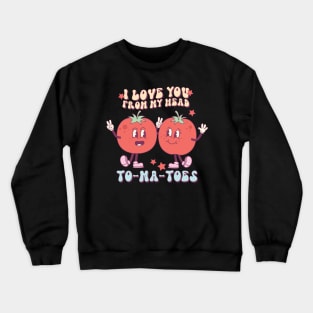 Kids valentine pun Crewneck Sweatshirt